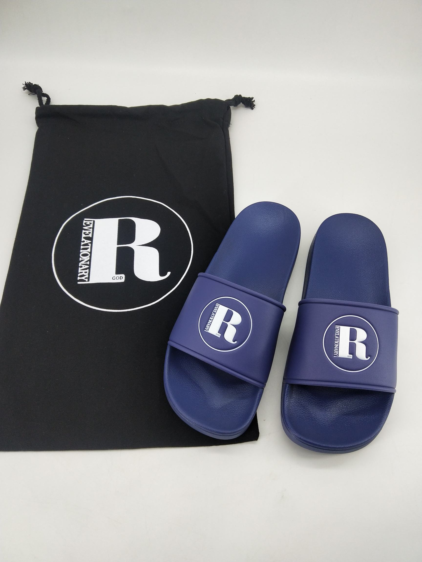 R LOGO SLIDES - GRAY & BLUE