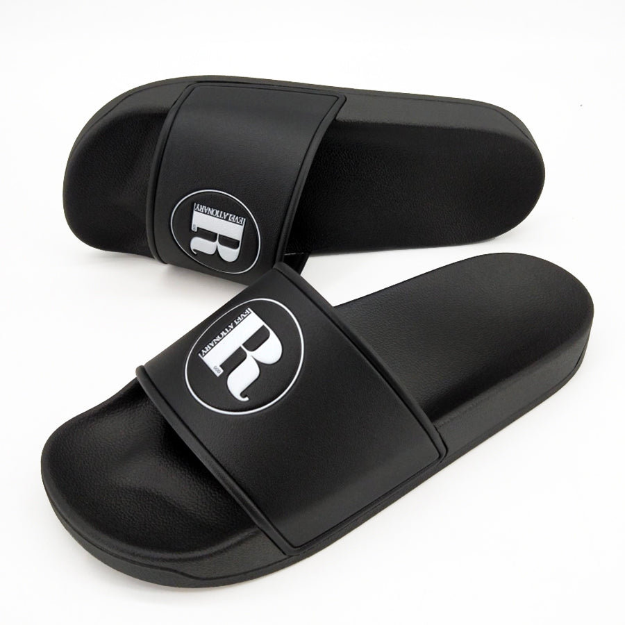 R LOGO SLIDES - BLACK