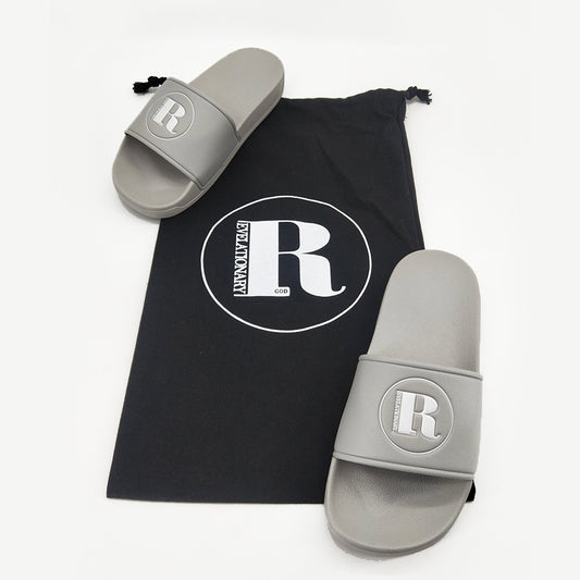 R LOGO SLIDES - GRAY & BLUE