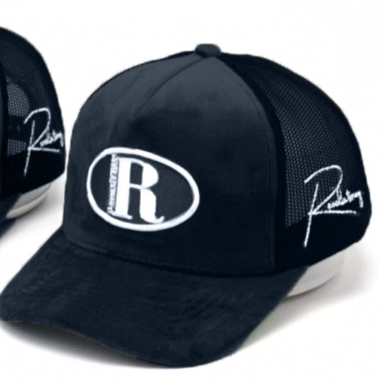 REVELATIONARY GOD SUEDE HAT - BLACK